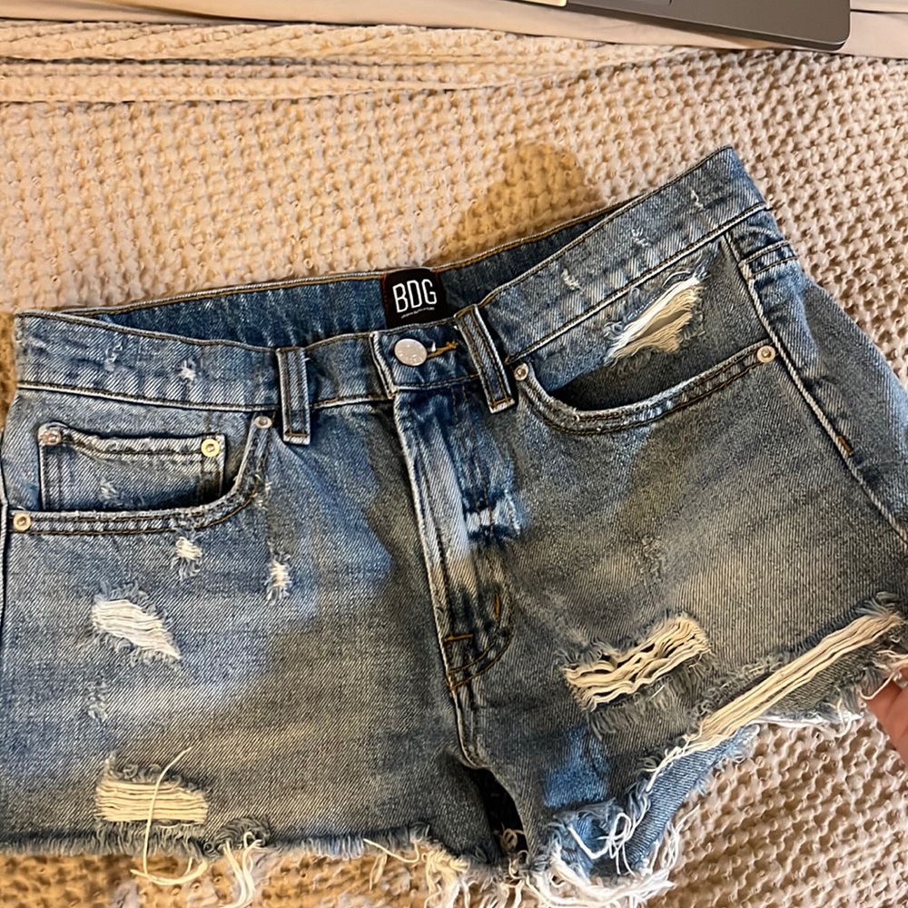 Blue BDG jean shorts from urban